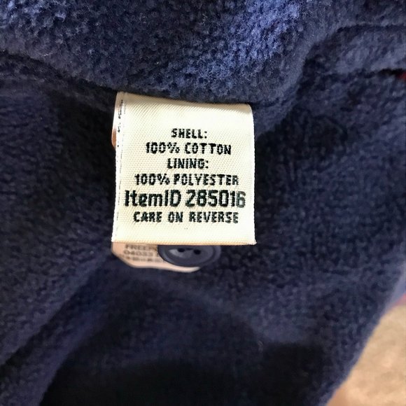 Petite LL Bean Fleece Flannel Plaid - Picture 6 of 7